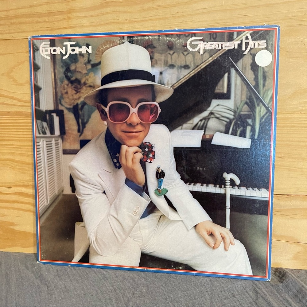 vintage elton john vinyl record